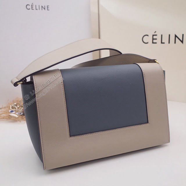 Celine女包 賽琳爆款 香味帶紋路進口小牛皮 CELINE FRAME BAG 可單肩可斜挎 25914  slyd2071